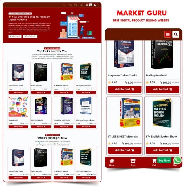 Digital Product Website