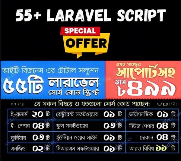 55+ Laravel Script Collection for IT Businesses